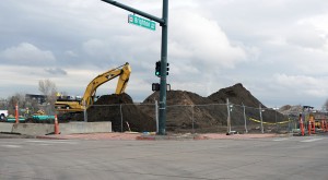 Construction crews are digging in to the site at Brighton Boulevard and 