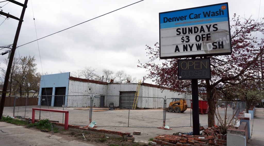 An expanding car wash company will take over a vacant car wash property. Photos by Burl Rolett.