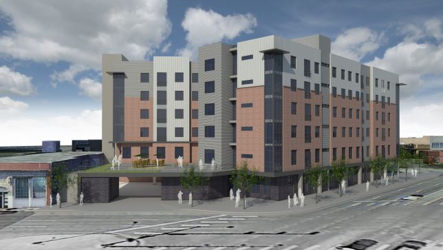 Plans submitted to the Colorado Housing and Finance Authority show a low-income housing development on Broadway. 
