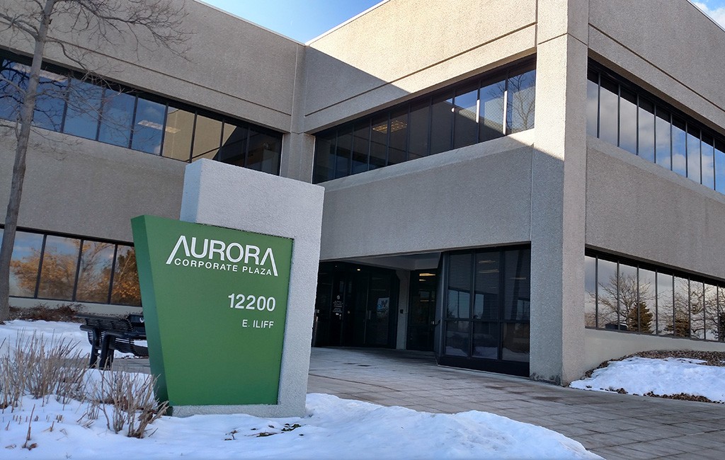 The 219,000-square-foot, three-building Aurora Corporate Plaza was sold in the $34 million deal. (Burl Rolett)