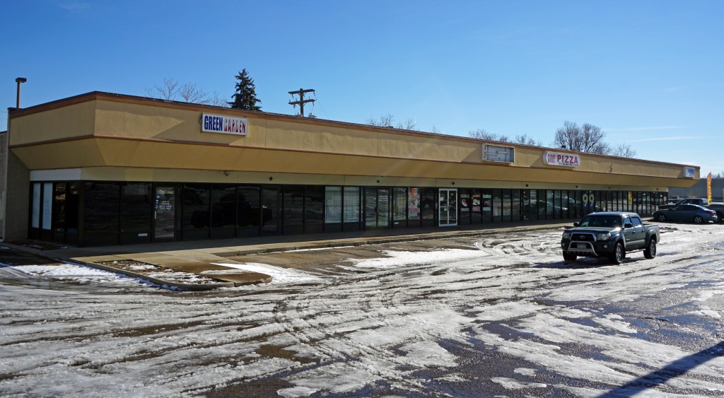 A developer has big retail and residential plans for a mostly vacant shopping center. Photos by Burl Rolett.