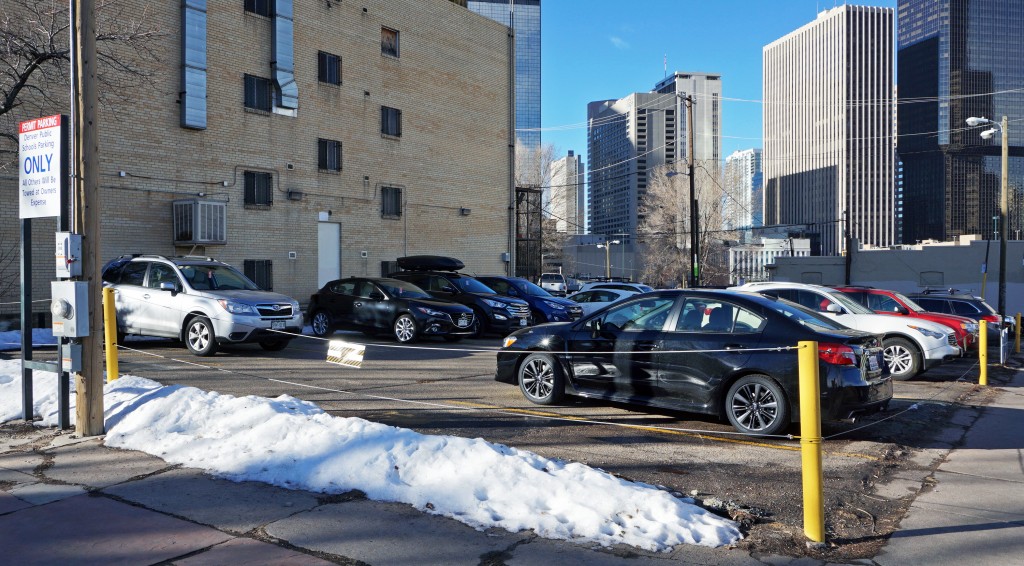 A REIT recently purchased an Uptown parking lot. Photo by Burl Rolett.