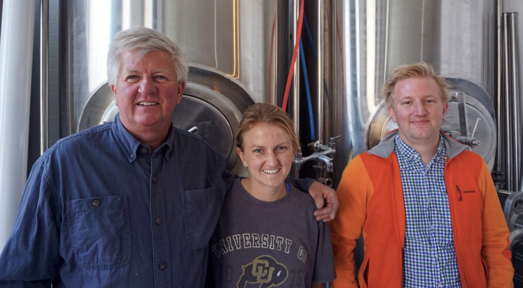 From left: Rob, Anna and Robert Lee have a new brewery in the works. Photo by Burl Rolett.