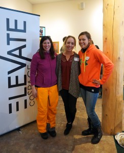 From left: Event organizers Amy Kemp, Rebecca Bowden and Gabrielle Tinner.
