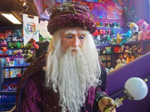 The shop sells costumes, toys and also hosts gaming events. 