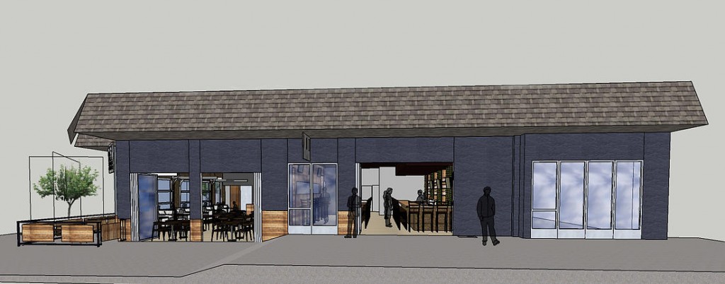 Renovations are ongoing at the future home of a new tavern concept.Rendering courtesy of Blue Plains Tavern.