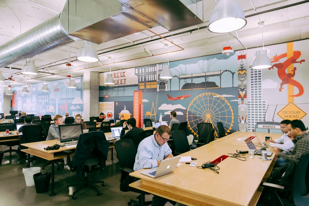 WeWork has offices across the world, including one in Seattle (pictured). Photo by WeWork.