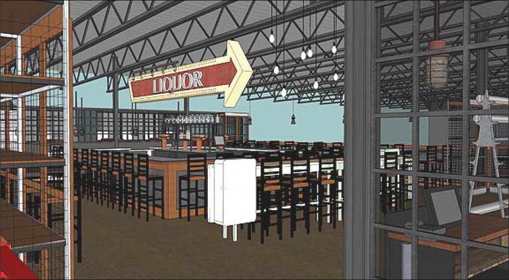 The owner of Rackhouse is setting up in a new location. Renderings courtesy of Chris Rippe.