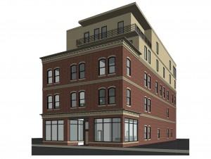 Lofton plans to live on the top floor of the building. 
