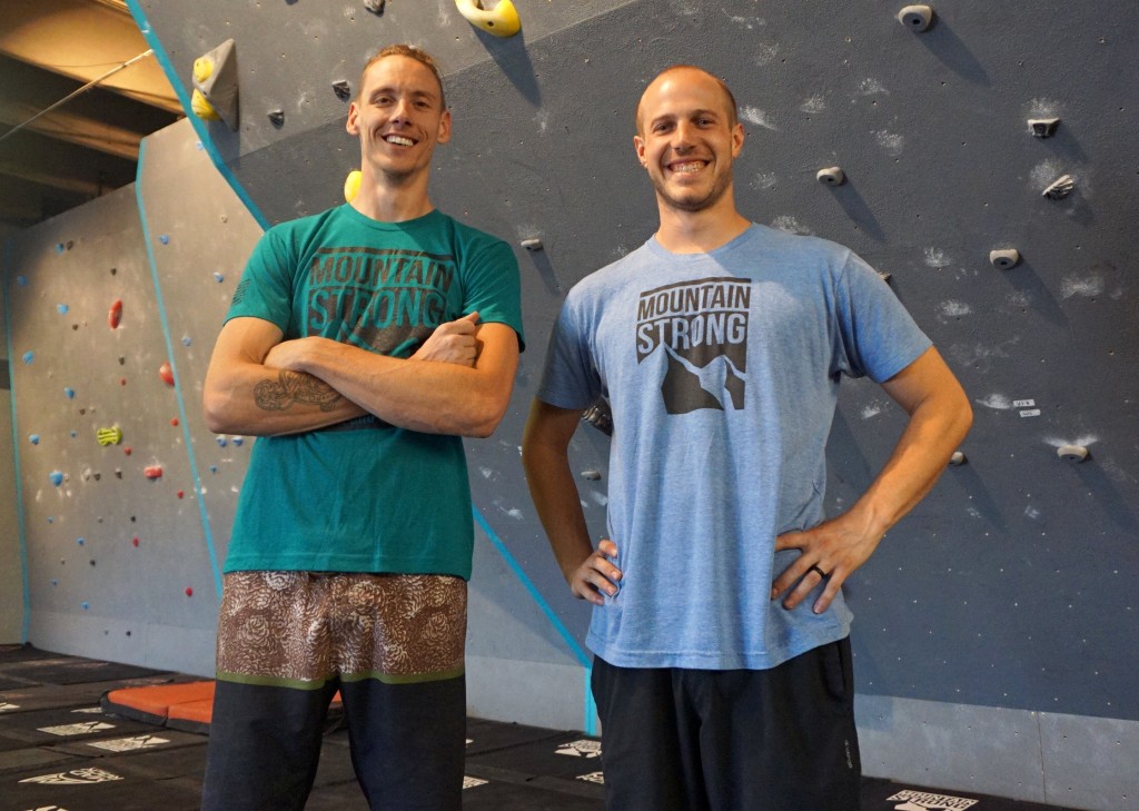 Matt Lloyd (left) and Will Gordon recently opened a CrossFit and climbing gym. Photo by George Demopoulos.