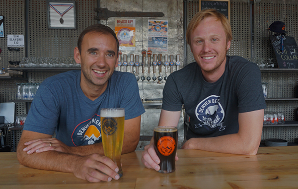 Patrick Crawford (left) and Charlie Berger are opening a second brewery in 