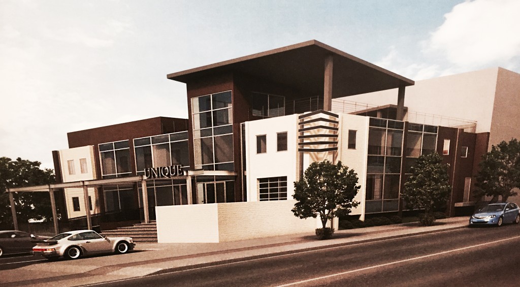 Unique Properties is renovating a South Broadway office for its own use. Rendering courtesy of Unique Properties.