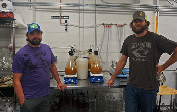 Mike Blandford (left) and Greg Schlichting are expanding their brewery deal. Photos by George Demopoulos.