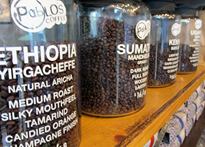Beans on display at the 6th Ave. location. 