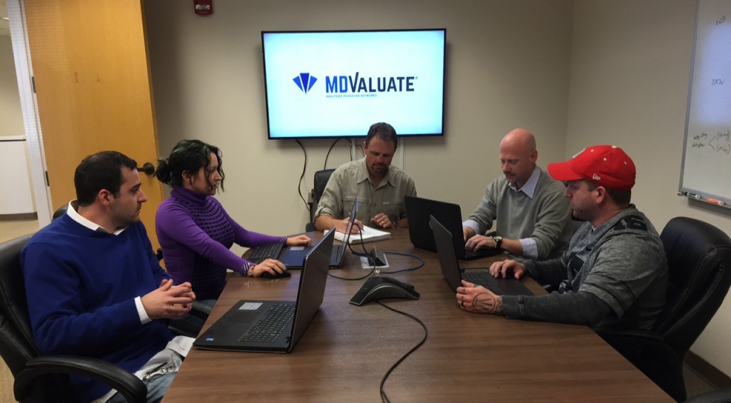 With new funding, MDValuate hopes to add to its staff of 10. Photos courtesy of MDValuate.