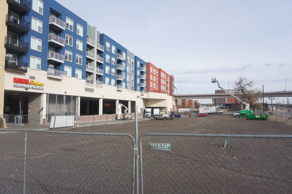 Greystar is planning another apartment complex right next to its Elan Union Station development. Photo by Burl Rolett.