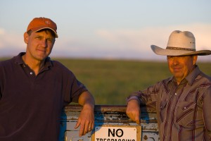 Jeff Russell (left) and Dusty Shifflet, ranch manager and business partner