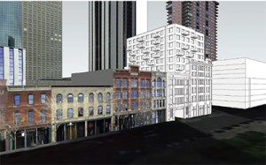Rendering from the plan filed with the city. 