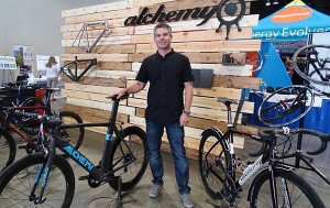 Alchemy Bikes Founder Ryan Cannizzaro at the Expo last year. Submitted photos. 