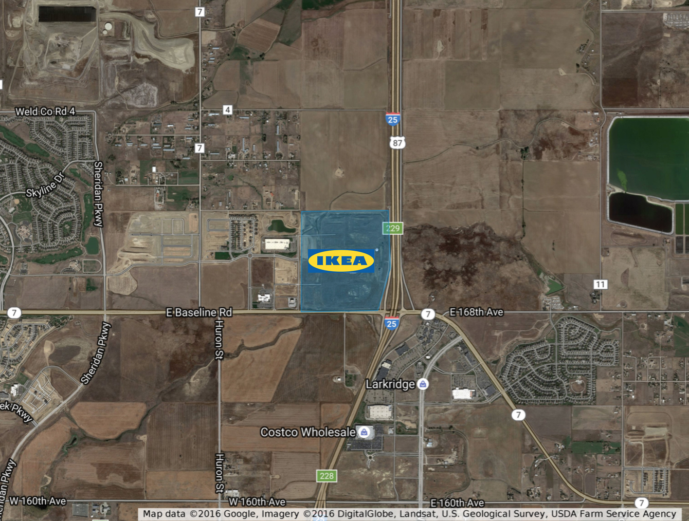 IKEA bought 123 acres in Broomfield.