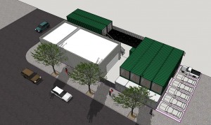 A rendering of the garage in LoDo. (Courtesy Pedal Hopper)