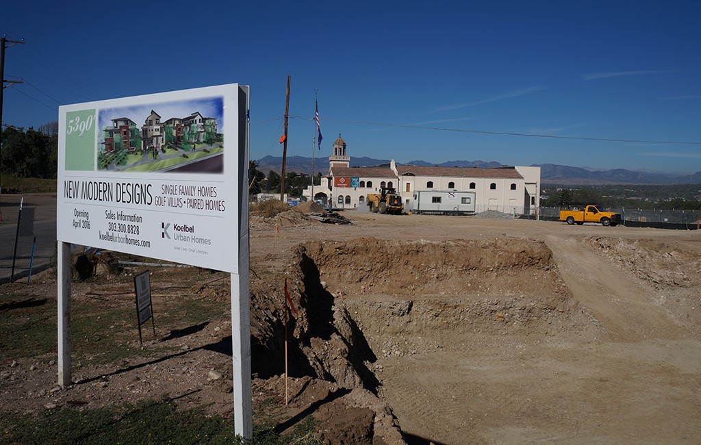 51 homes are planned for the site of the former El Jebel Shriner's temple near the municipal golf course. (Amy DiPierro)