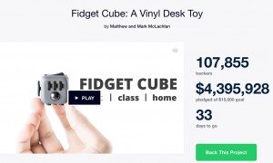 As of Sept. 16, Fidget Cube had garnered nearly 108,000 backers on Kickstarter.
