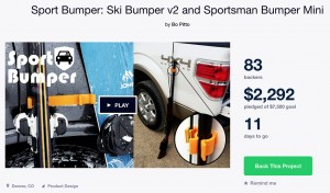 Sport Bumper's Kickstarter campaign had reached 83 backers by Sept. 20.