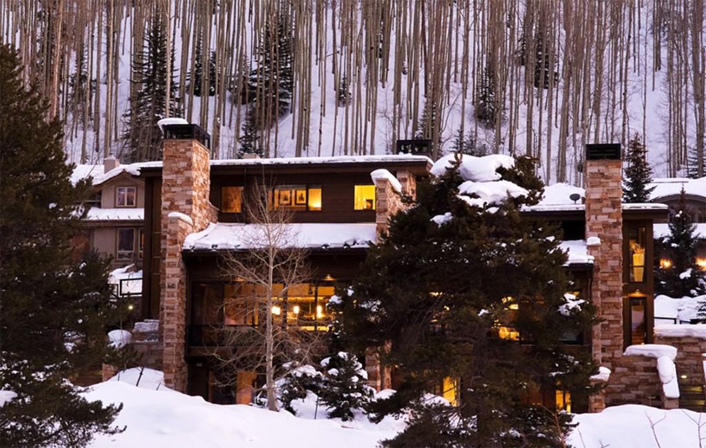 One of Quintess' Vail listings, the "Cougars Den," includes a patio spa, a third-level deck, and access to the slopes. (Quintess website)