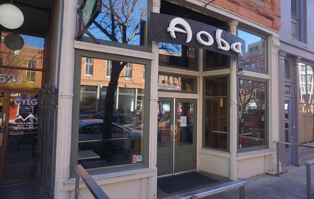 Aoba Sushi has closed its doors at 1250 Blake St. in LoDo. (Burl Rolett)