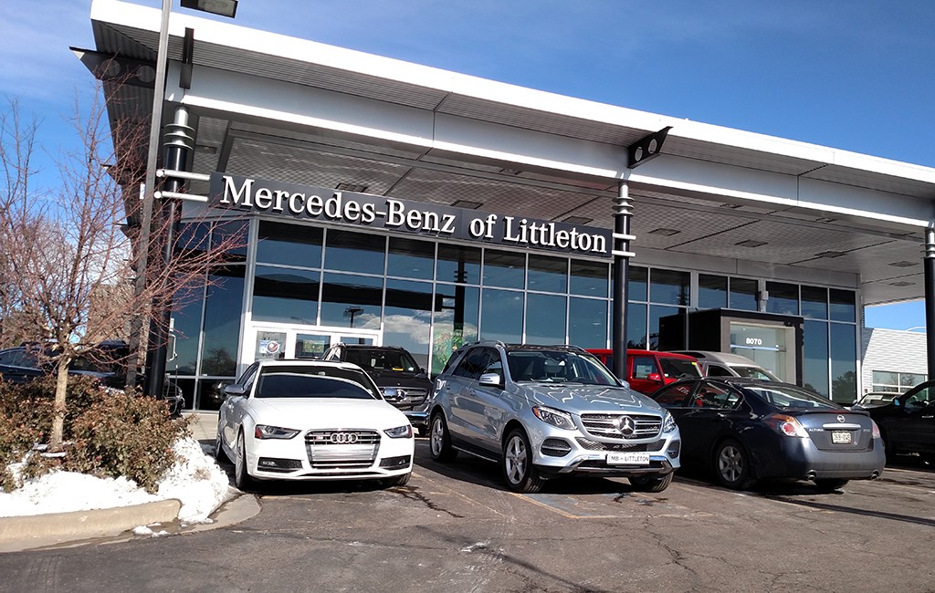 Mercedes-Benz of Littleton sits just north of C-470 at 8070 S. Broadway. (Burl Rolett)