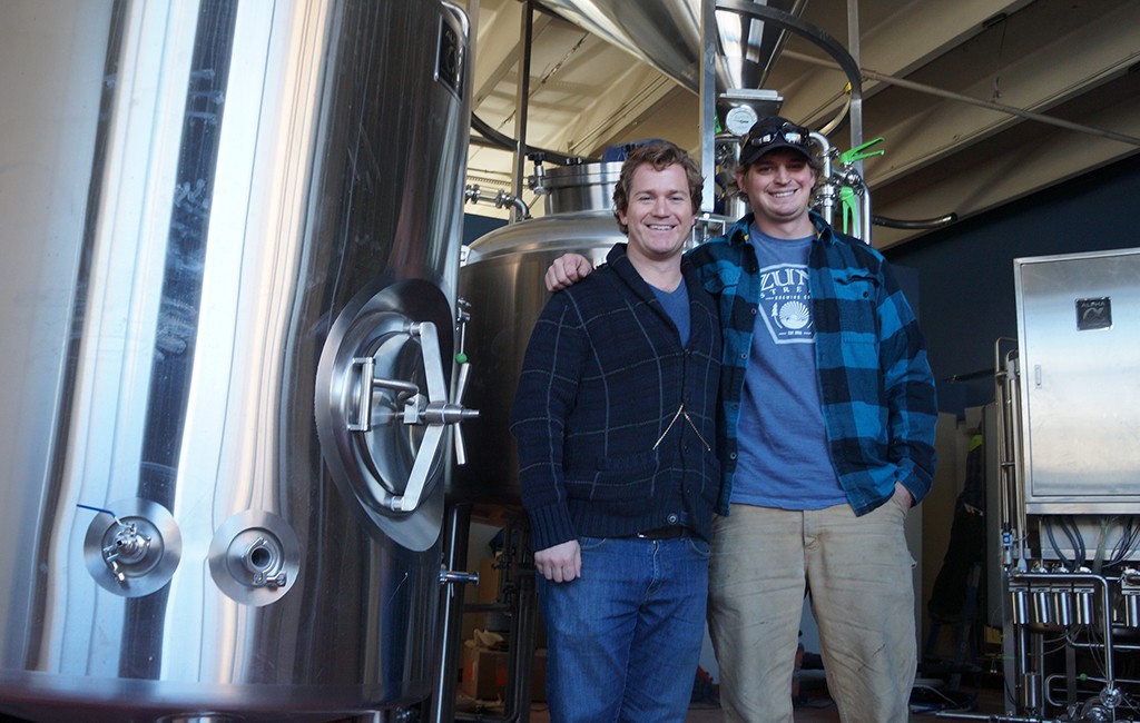 Co-founders T.J. Slattery and Willy Truettner plan to open Zuni Street Brewing's taproom in February. (Amy DiPierro)