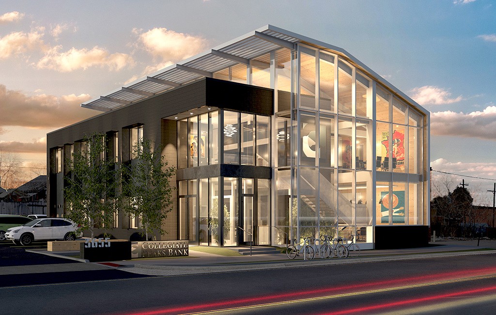 The new branch, breaking ground in March, will measure 8,900 square feet. (Rendering courtesy Collegiate Peaks Bank)