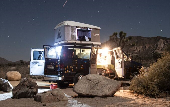 Escape Campervans rents campervans equipped with beds, cooking supplies and other camping gear. (Courtesy Escape)