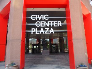 civic center plaza entrance