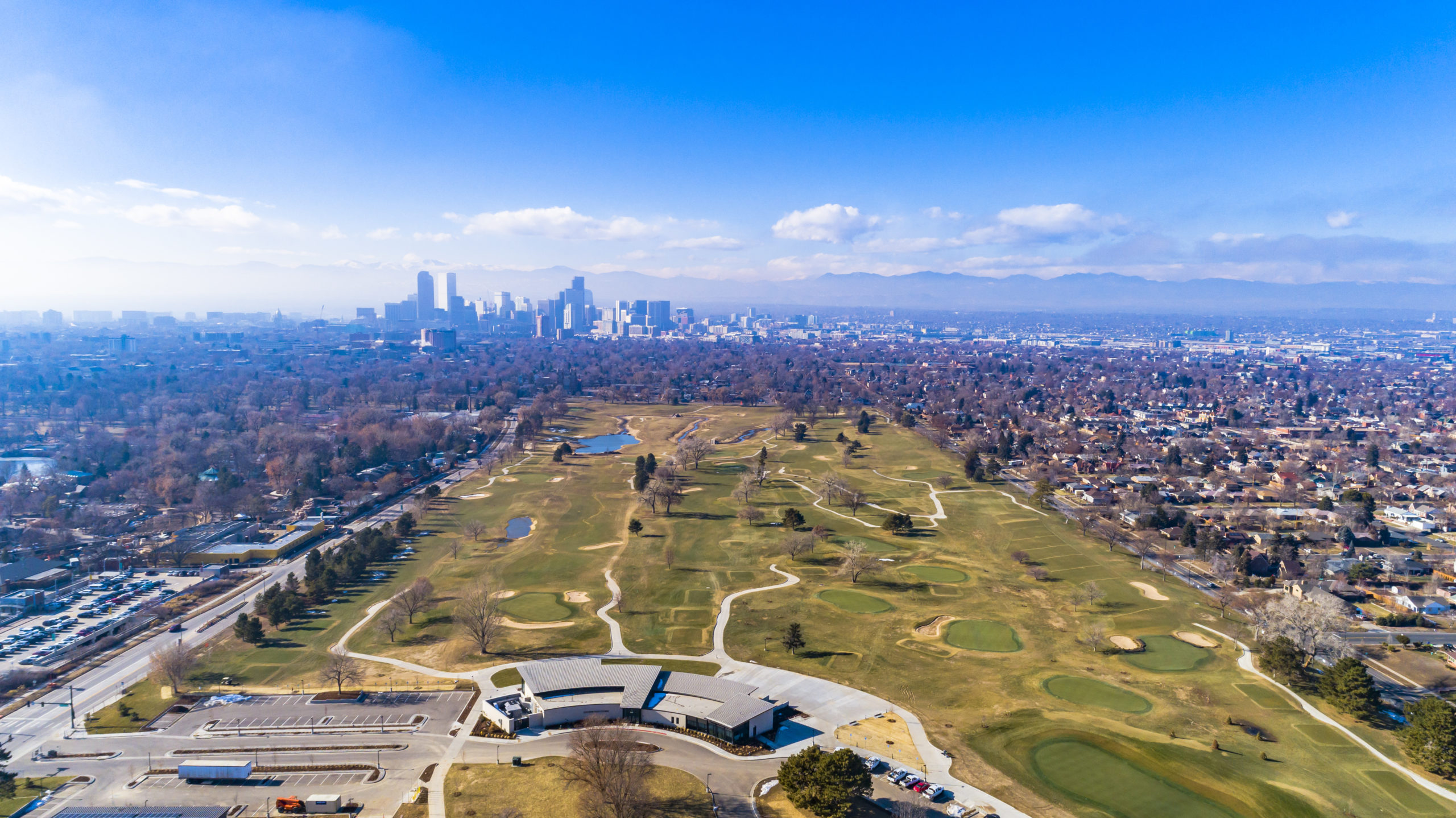 Aerial photo shows City Park Golf Course as city prepares to open