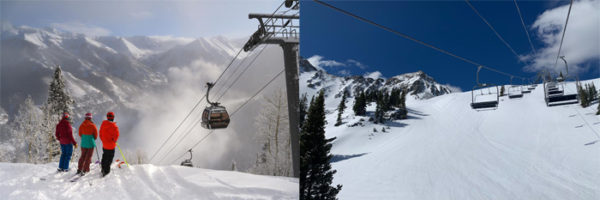Side by side ski