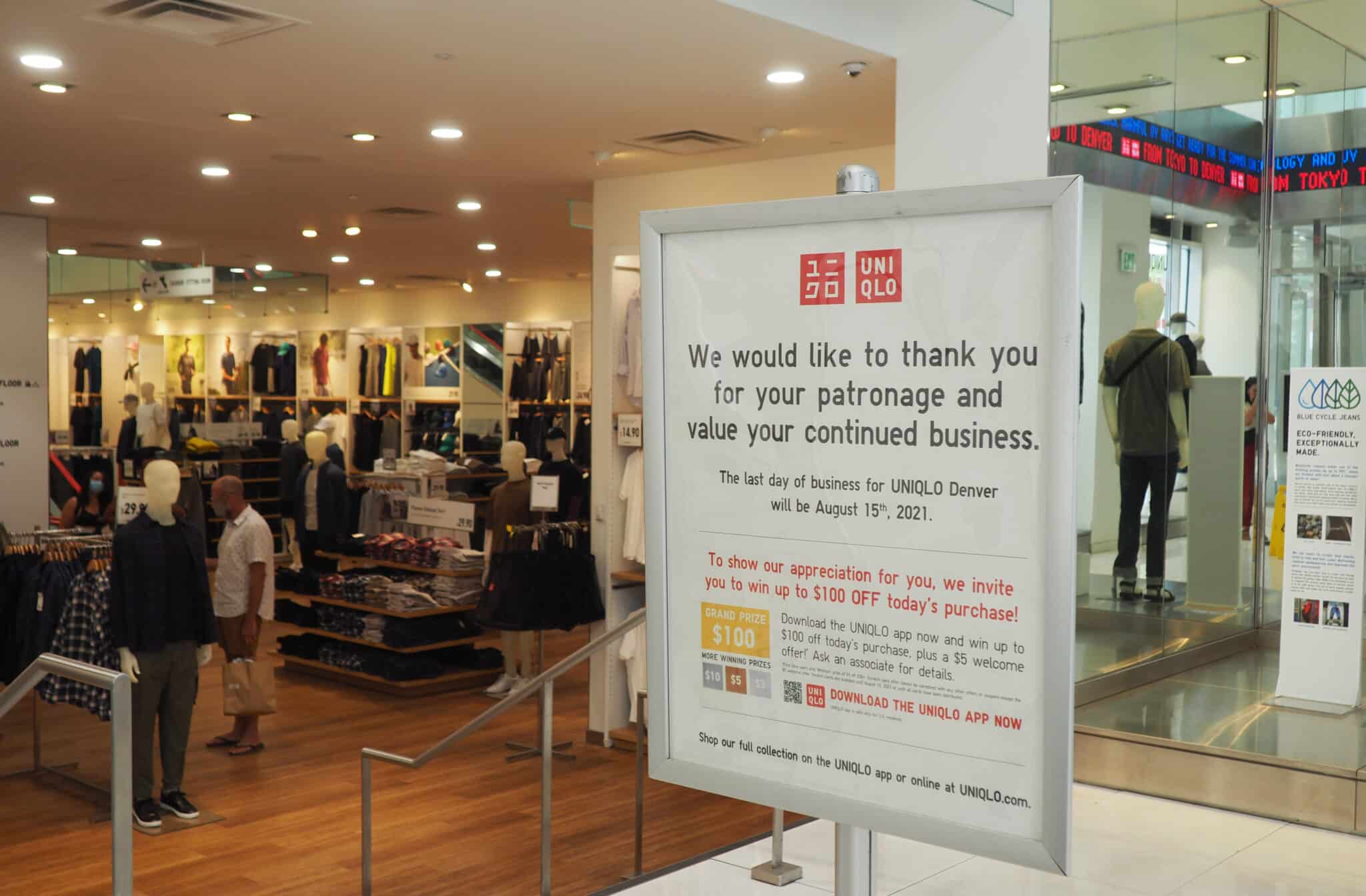 Japanese clothing retailer Uniqlo closing its downtown Denver store -  BusinessDen