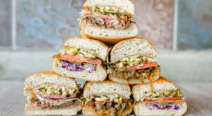 stack of sandwiches