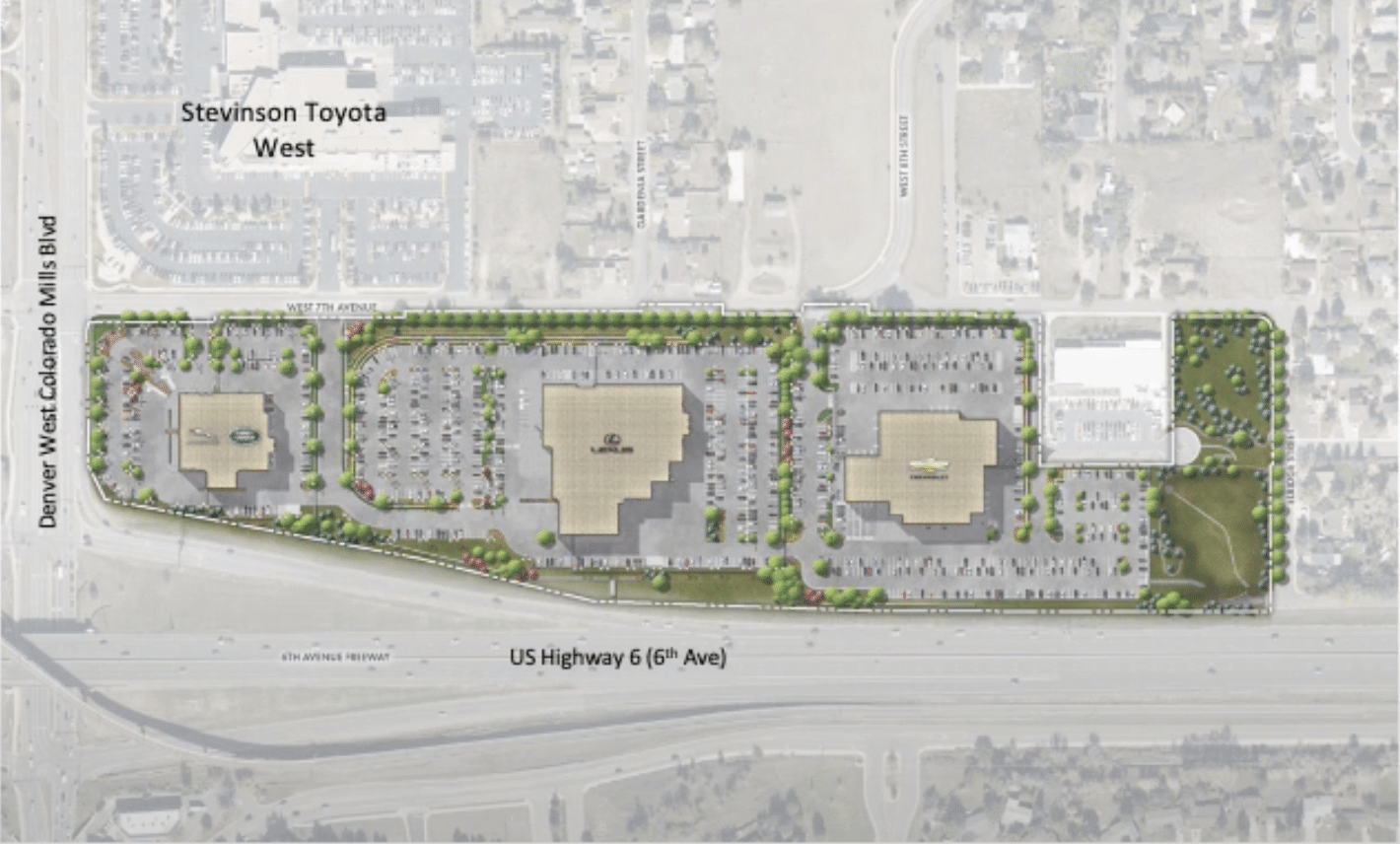 Lakewood vote paves way for relocation of Stevinson dealerships 2 Screenshot 2023 08 22 at 12.56.59 PM